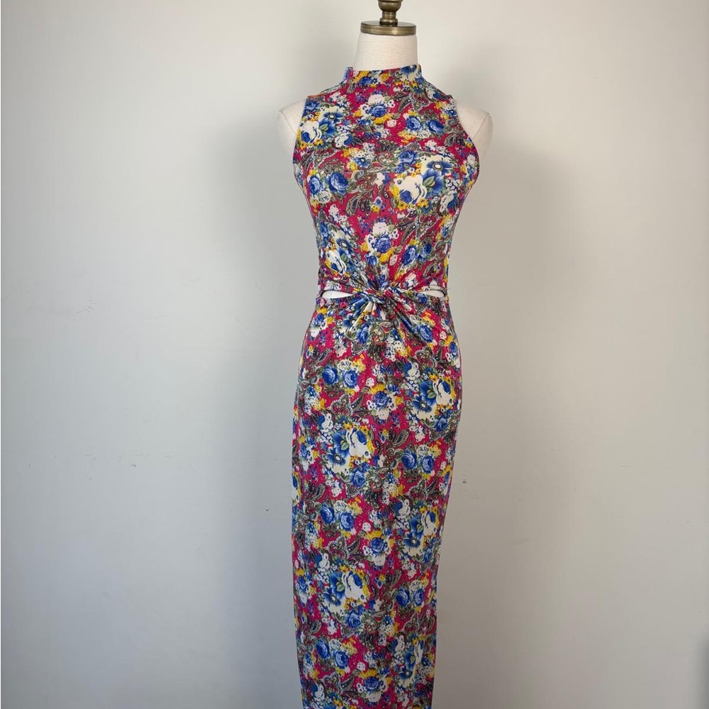 Floral Multicolor Women's Dress